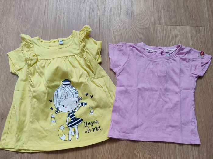 Lot t-shirts manches courtes fille 18 mois - photo numéro 4