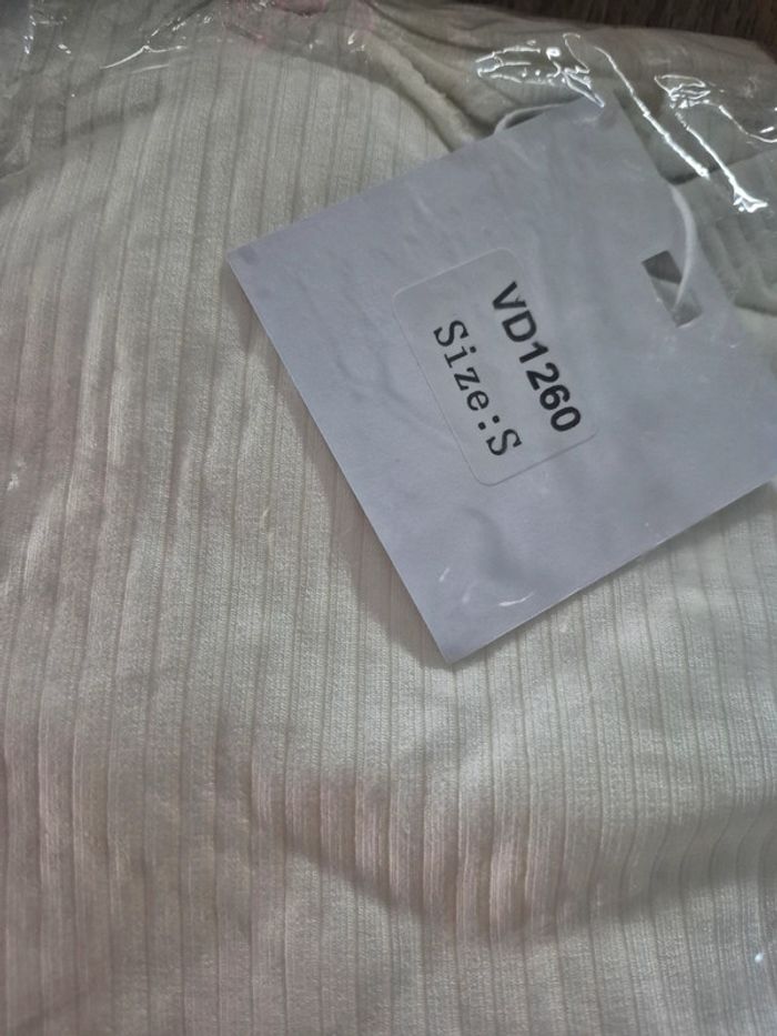 Robe Longue Manches Longues Blanche Femme Taille S/36 - photo numéro 3