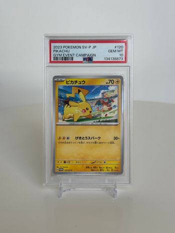 Pikachu #120 SV-P Gym Event Campaign 2023 Japonais PSA 10 Gem Mt