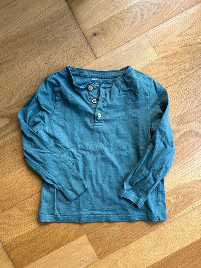 T-shirt tunisien vert Kiabi 4 ans