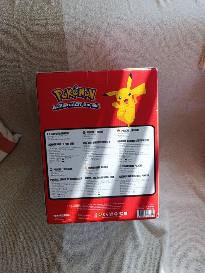 Enceinte veilleuse pikachu - photo numéro 3