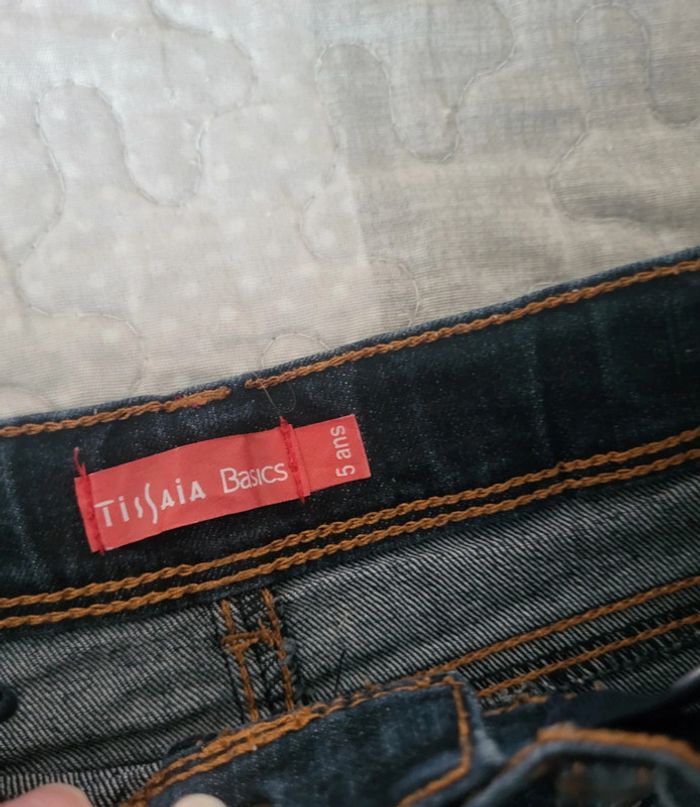 Jupe en jean bleu 5 ans - photo numéro 2