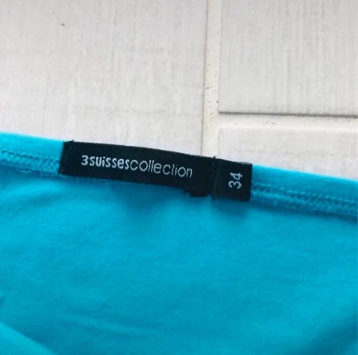 Robe bustier bleu turquoise moulante sexy plage 34 xs - photo numéro 9