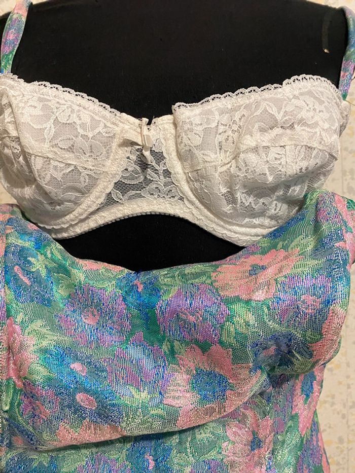 Magnifique robe vintage floral 70 Anna marchetti 42 fR - photo numéro 5