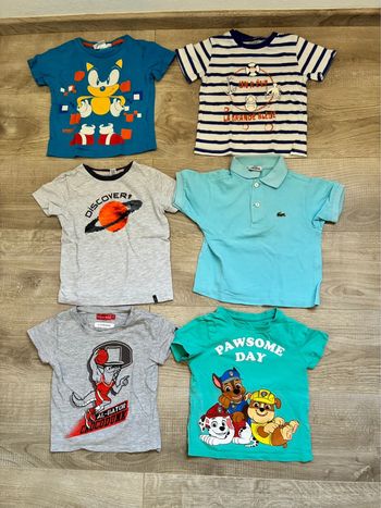 Lot tee shirt MC 2/3 ans