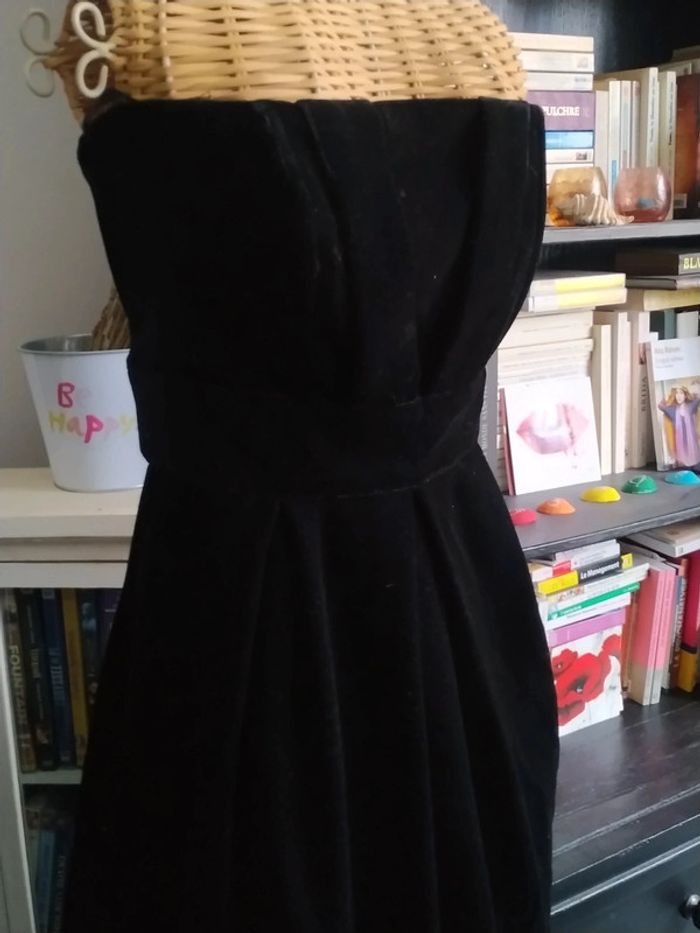 Robe de fête / réveillon, bustier velours Etam 36