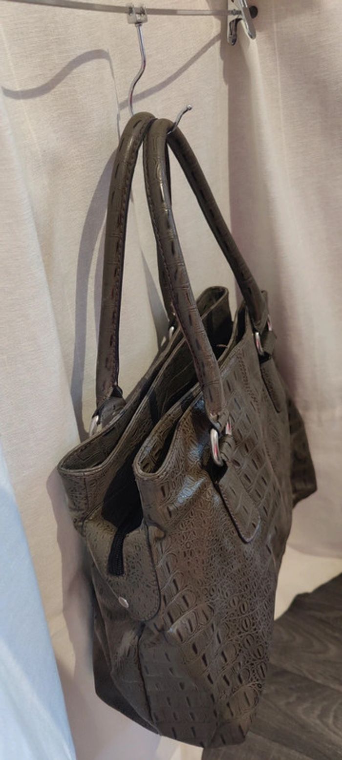 Sac à main H&M imitation peau de reptile - photo numéro 4