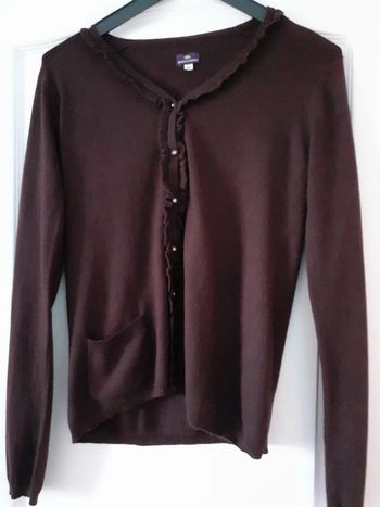 Gilet maille manches longues fille