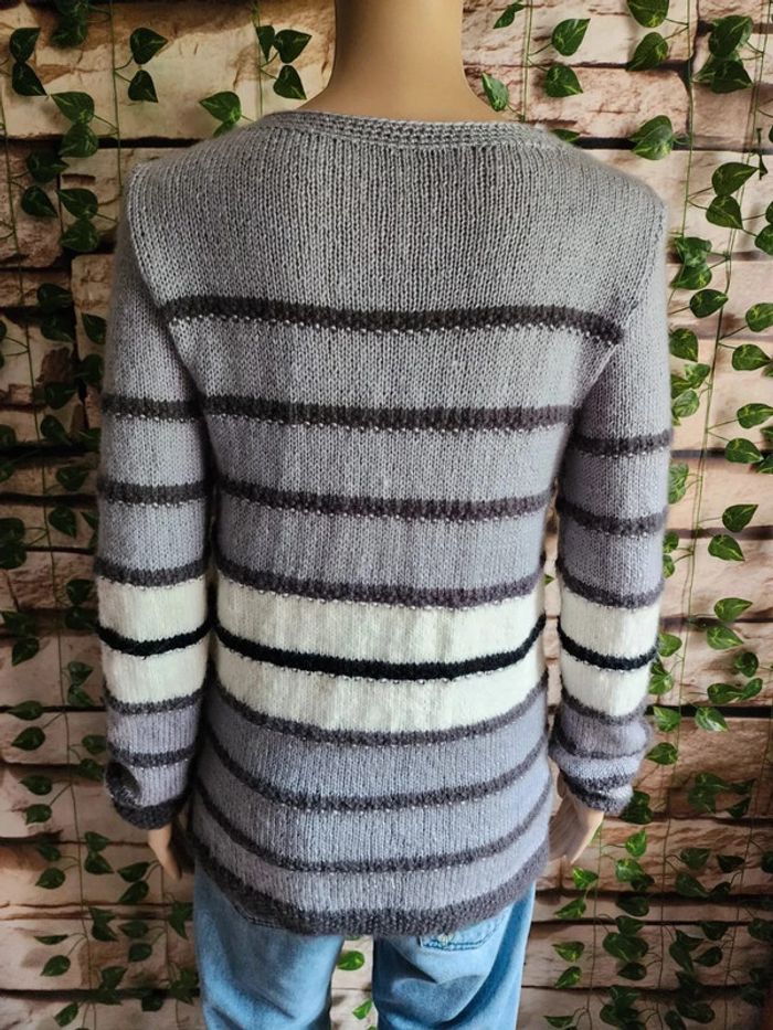 🌸Pull Laine Tons Gris Taille Unique 🌸 - photo numéro 4