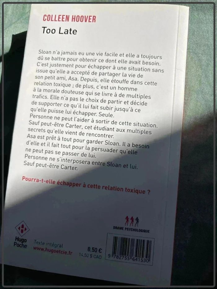 Colleen Hoover - too late - photo numéro 4