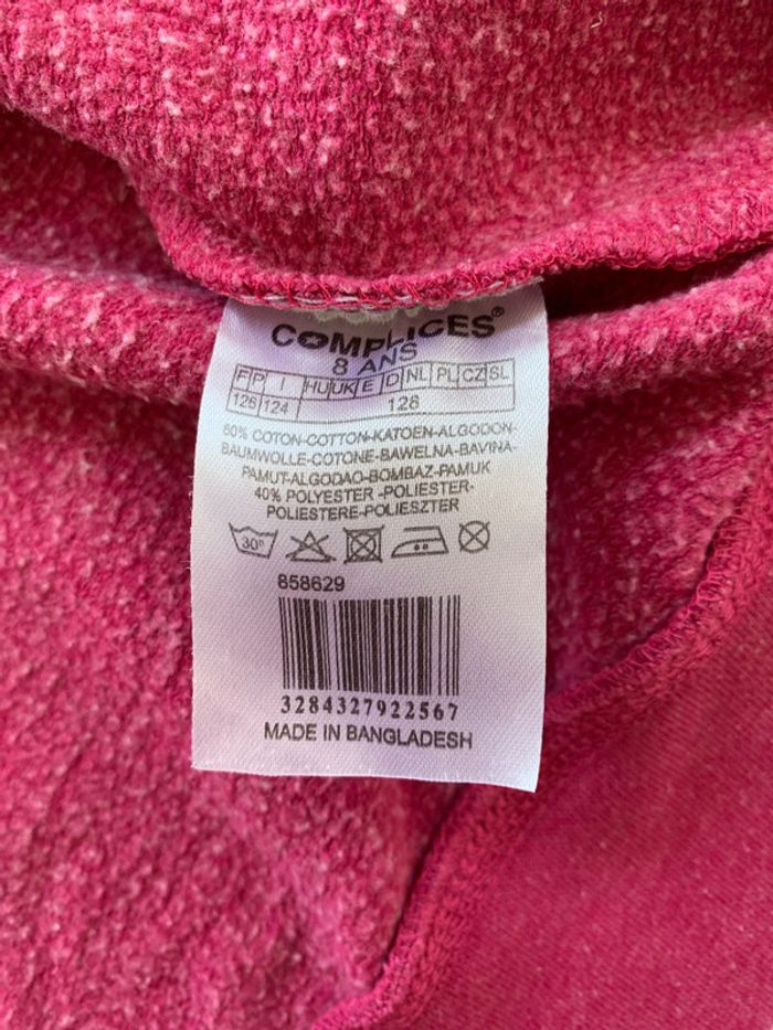 Gilet à capuche rose 6 ans Complices - photo numéro 5