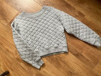 Sweat gris 38 oversize et court