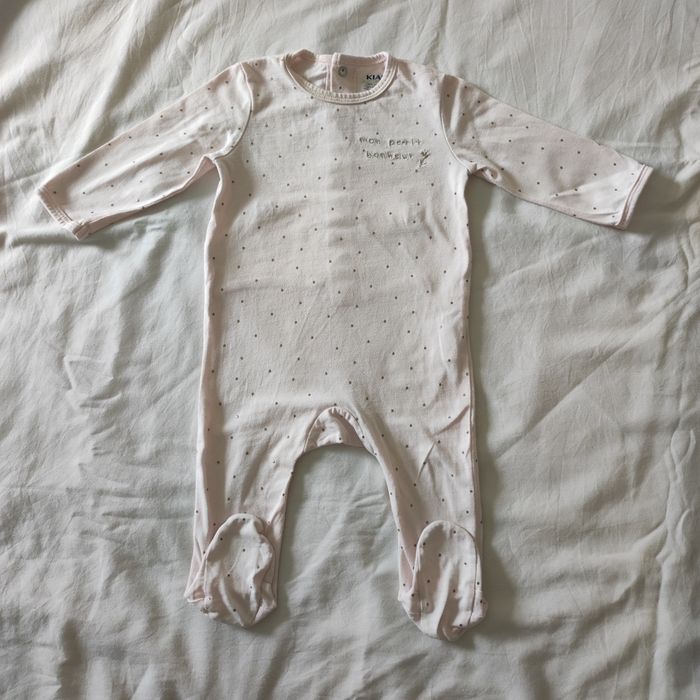Lot de 3 pyjamas bébé fille 6 mois Kiabi - photo numéro 4