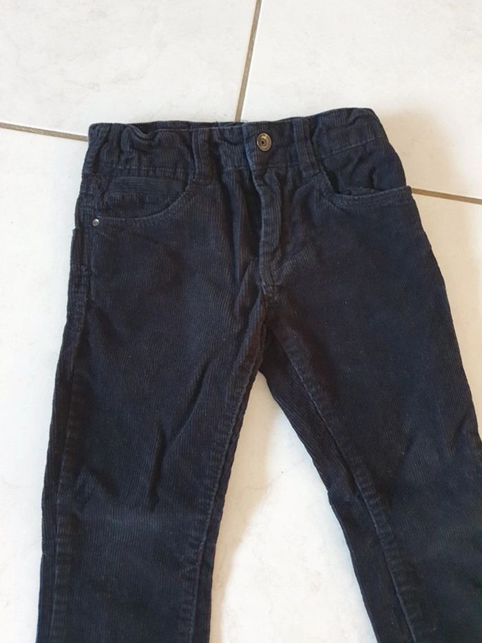 Pantalon garçon imitation velours okaidi 4 ans HIV - photo numéro 3