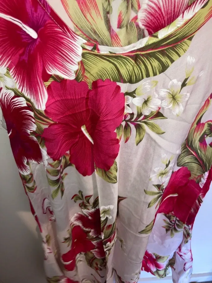 Robe - tunique fluide hibiscus - photo numéro 3