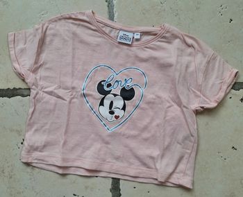 T-shirt court rose - Disney - Minnie - 3 ans