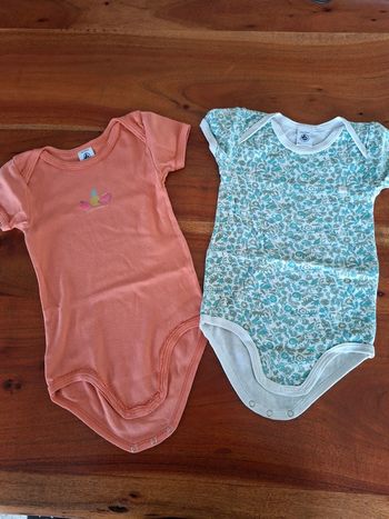 Lot de 2 bodies Petit Bateau 24 mois