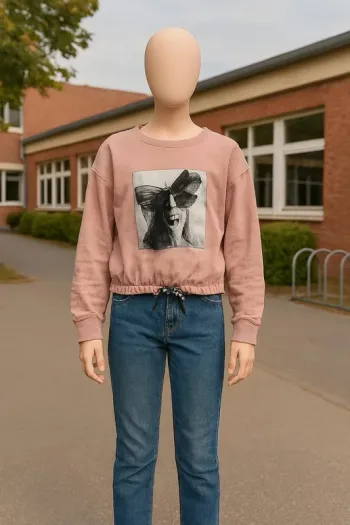 🥰Sweat Rose avec noeud Taille 14ans 🥰
