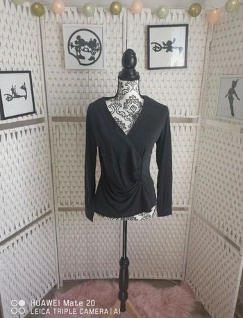 💕Jolie top cache-cœur femme TS / 36 étam 💕