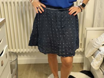 Jupe Naf Naf 36 doublée marine