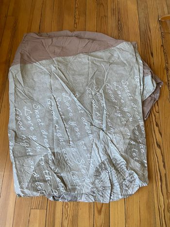 Housse de couette beige