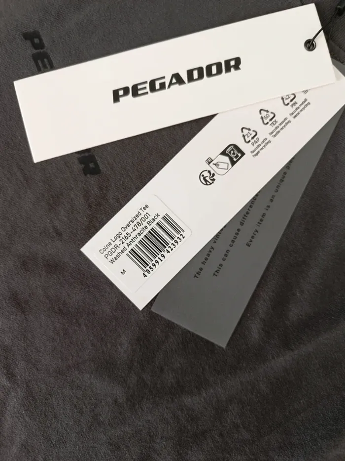 T-shirt Pegador logo Oversized Neuf Taille M - photo numéro 5
