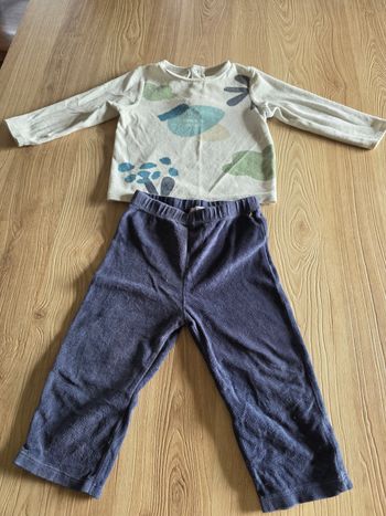 PYJAMA VELOURS GARÇON GEMO 24 MOIS