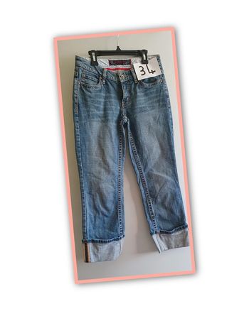Pantacourt Jean femme taille 34