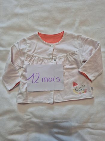 Gilet réversible "La cie des petits" 12mois