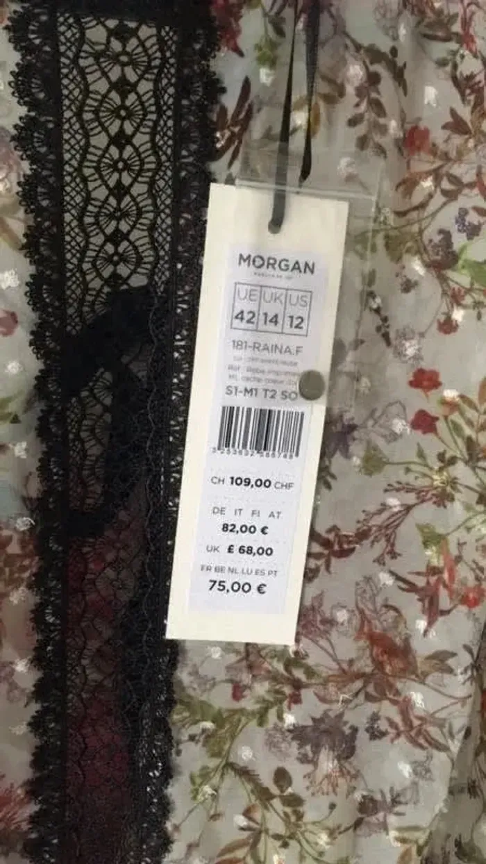Robe voile et dentelle Morgan neuve - photo numéro 5