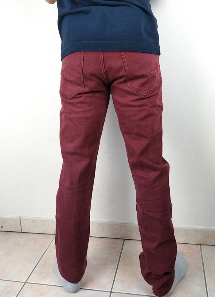 Pantalon jeans skinny 👖 bordeaux taille S - photo numéro 2