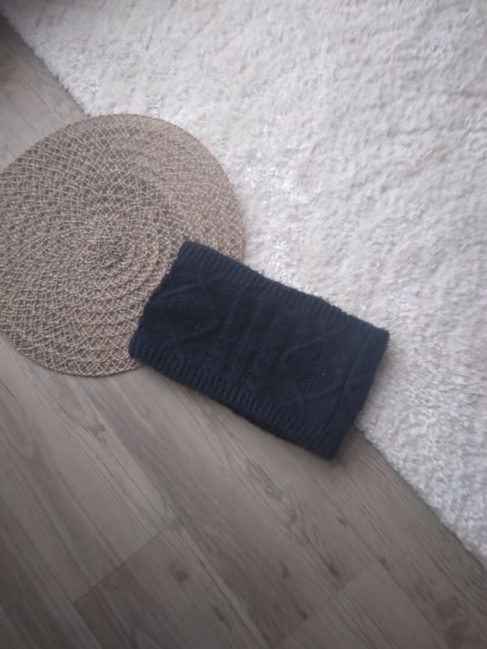 Cache cou bleu marine unisexe