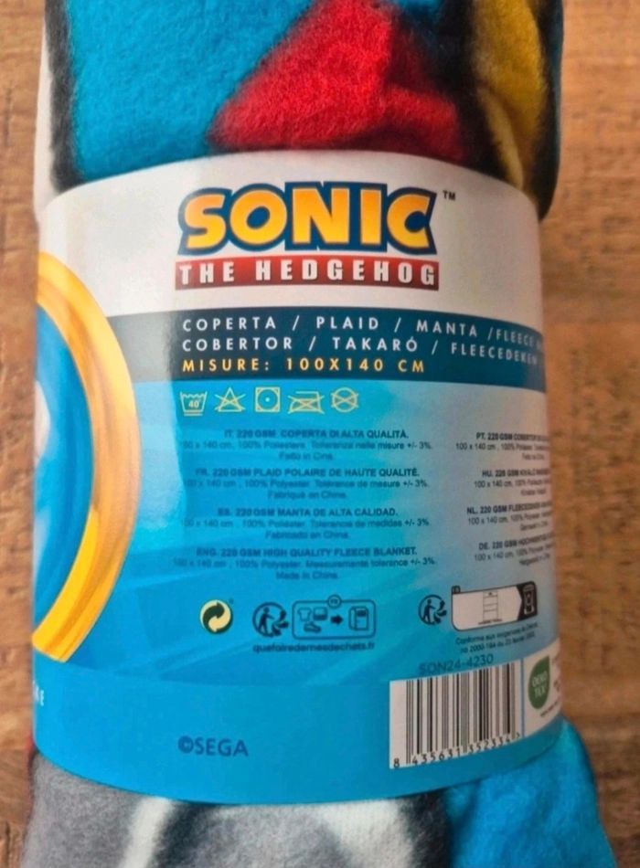 Plaid Polaire Sonic - photo numéro 2