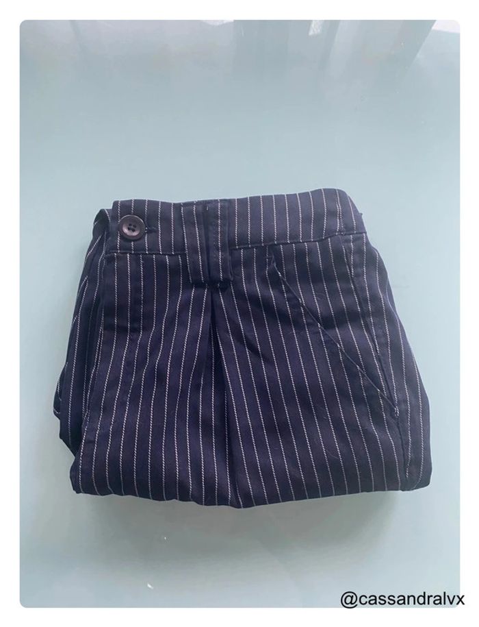 Pantalon bleu à rayures - Jennyfer - photo numéro 3