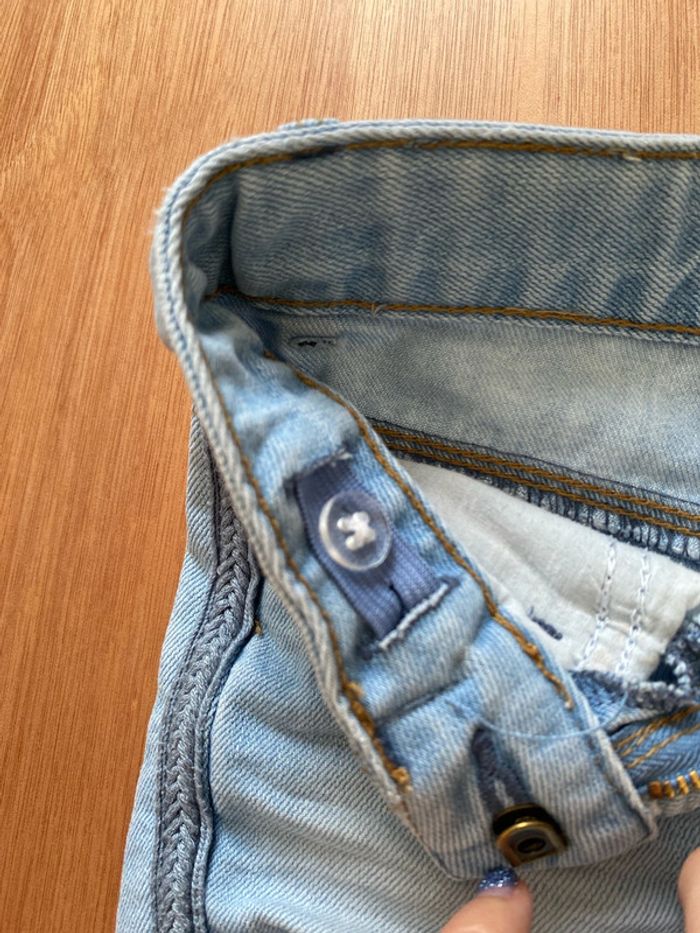 Short en jean bleu clair TAO 3 ans - photo numéro 4