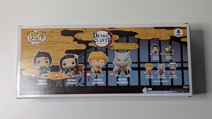 [Funko pop] Figurine Demon Slayer Tanjiro/Nezuko/Zenitsu/Inosuke 4 pack - photo numéro 3