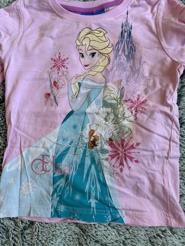 Teeshirt Disney Reine des neiges - taille 3 / 4 ans - photo numéro 2