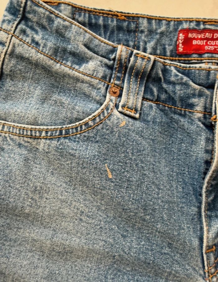 Short en jean vintage Levis 525 usa taille 36 bon état - photo numéro 4