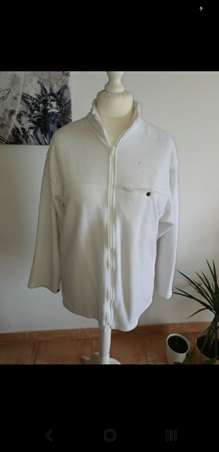 Polaire blanche mixte