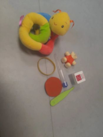 Lot dînette soinboite peluche serpent à recoudre perle ours