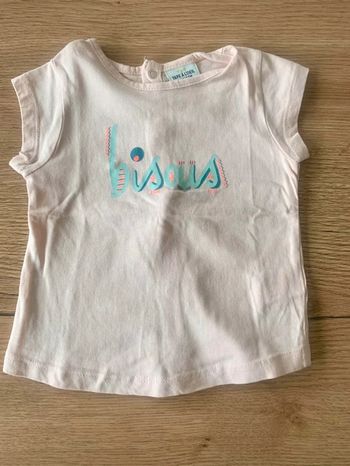 Tee shirt fille bisous