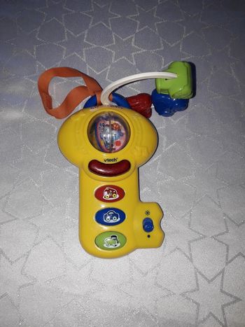 Hochet Clé musicale avec 3 petits voitures