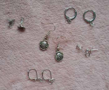 Boucles d'oreilles rose