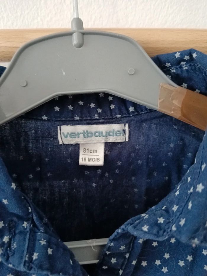 Chemise vertbaudet etoile - photo numéro 3