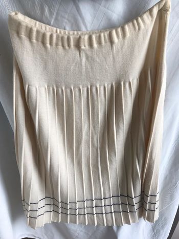 #jupeplissée #laine #beige #taille 36 #vintage #régine loubens Paris