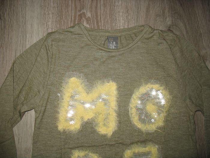 TEE SHIRT ML KAKI FILLE "ZARA KIDS" - 7 / 8 ANS - n°01 - photo numéro 4