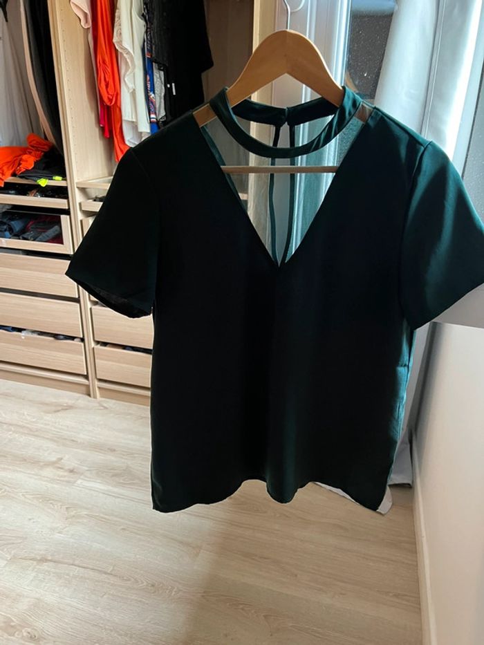 TEE shirt vert femme taille S marque villa