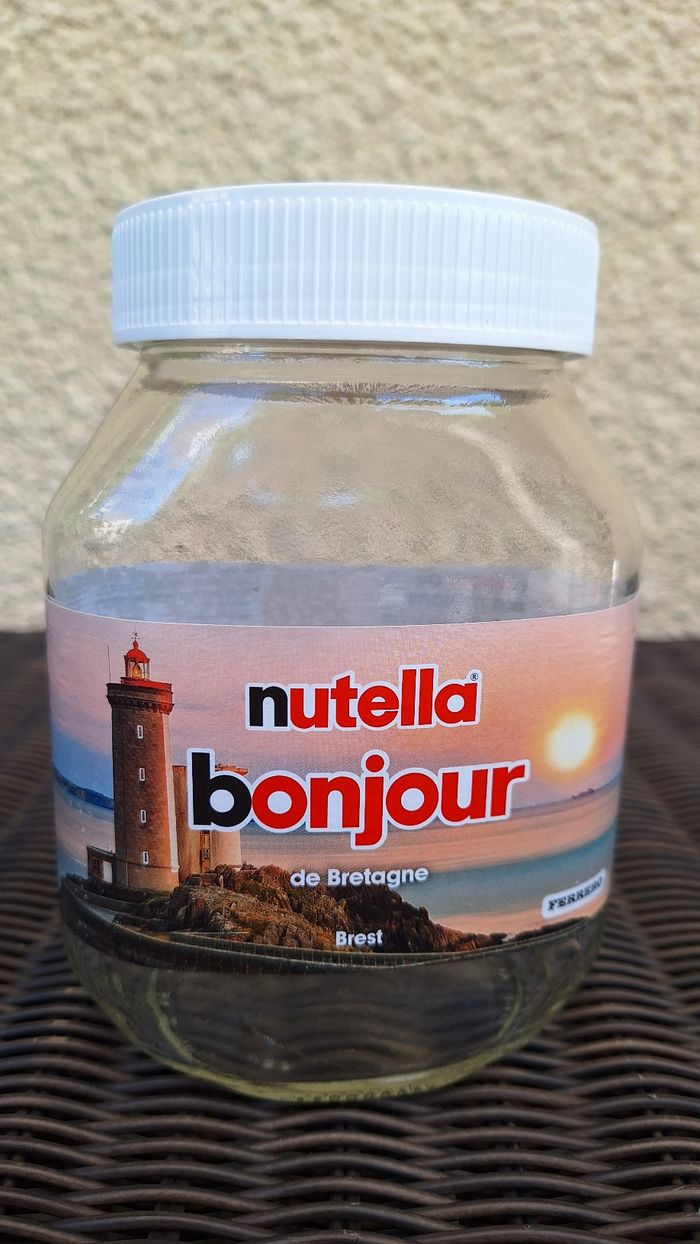 🌰 Pot de Nutella thème " Bonjour de Bretagne " - photo numéro 2