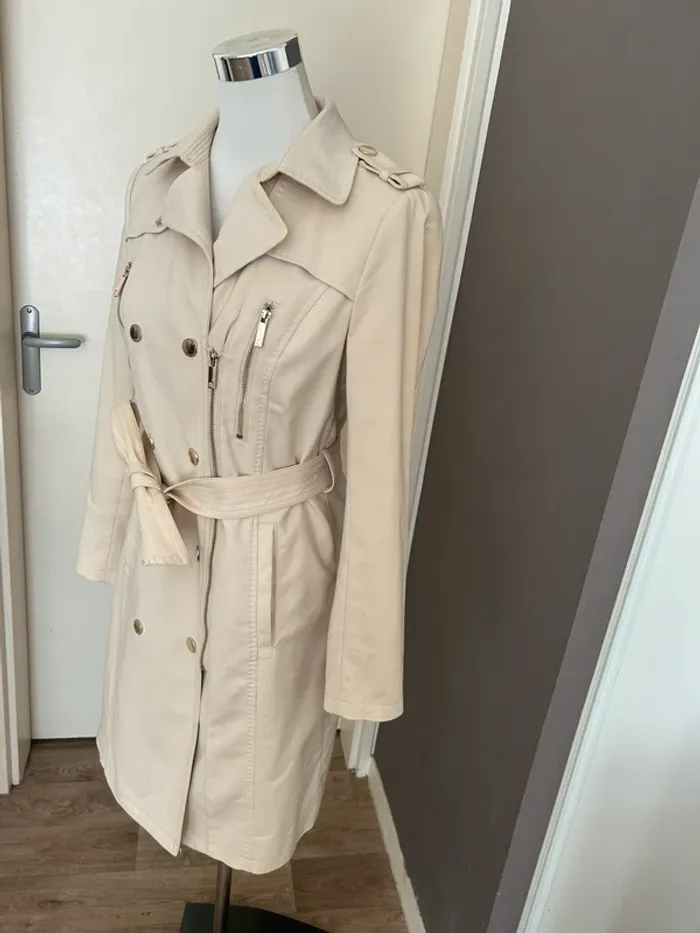 Morgan Trench-coat crème beige écru femme, taille 40 - photo numéro 4