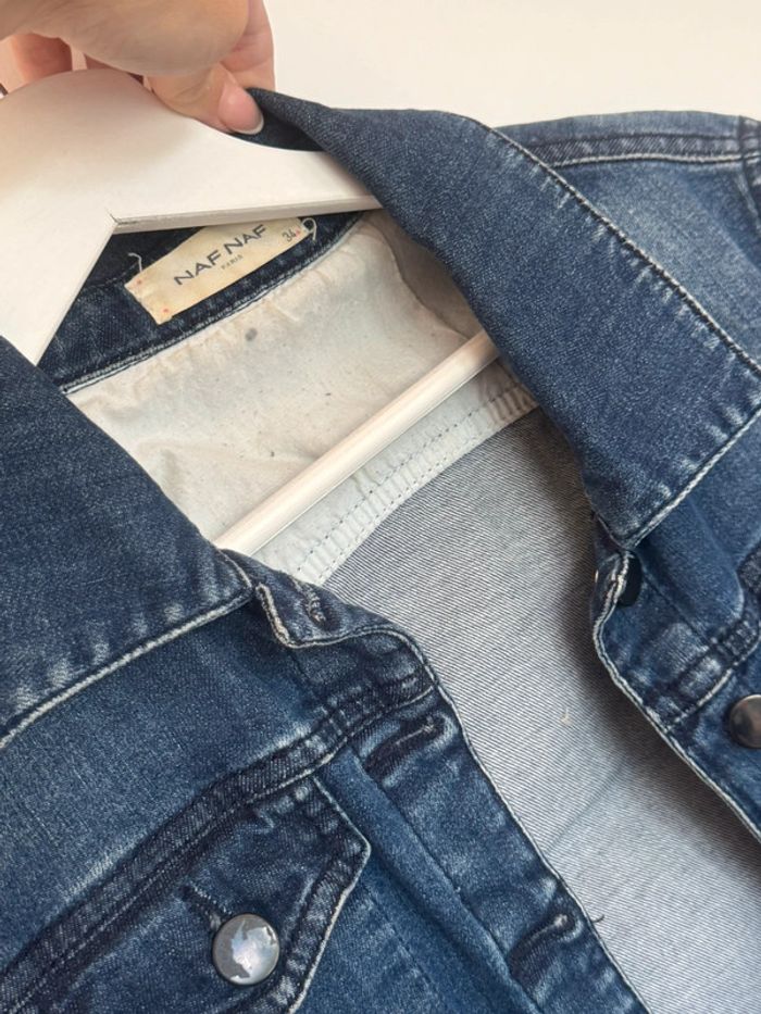 Veste en jean Naf Naf taille 34 - photo numéro 3